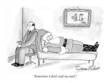 "Sometimes I don't read my mail." - New Yorker Cartoon Premium Giclee Print by Victoria Roberts