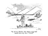 "So tell me, Fletcher, have things at the bank calmed down any since I ret…" - New Yorker Cartoon Premium Giclee Print by W.B. Park
