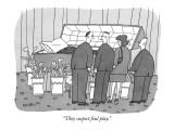 "They suspect foul play." - New Yorker Cartoon Premium Giclee Print by Peter C. Vey