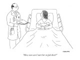 "How soon can I start her on fad diets?" - New Yorker Cartoon Premium Giclee Print by Alex Gregory
