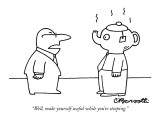 "Well, make yourself useful while you're steeping." - New Yorker Cartoon Premium Giclee Print by Charles Barsotti