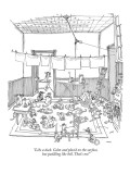 "Like a duck. Calm and placid on the surface, but paddling like hell. That…" - New Yorker Cartoon Premium Giclee Print by George Booth