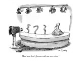 "And now here's Jerome with an overview." - New Yorker Cartoon Premium Giclee Print by Mike Twohy