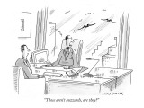 "Those aren't buzzards, are they?" - New Yorker Cartoon Premium Giclee Print by Mick Stevens