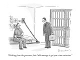 "Nothing from the governor, but I did manage to get you a tax extension." - New Yorker Cartoon Premium Giclee Print by Danny Shanahan