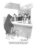 "I'm surprised at you, Ted.  You know we're not allowed to server alcoholi…" - New Yorker Cartoon Premium Giclee Print by J.B. Handelsman