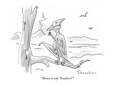"Memo to self: 'Feathers?'" - New Yorker Cartoon Premium Giclee Print by Danny Shanahan