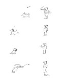 Dog throwing ball to master who has thrown it for the dog. - New Yorker Cartoon Premium Giclee Print by Arnie Levin