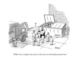 "Eddie was a simple man and, in the end, an eminently practical one." - New Yorker Cartoon Premium Giclee Print by Jack Ziegler