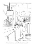 "I'm attracted to you, but then I'm attracted to me, too." - New Yorker Cartoon Premium Giclee Print by Richard Cline