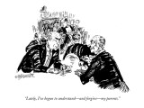 "Lately, I've begun to understand—and forgive—my parents." - New Yorker Cartoon Premium Giclee Print by William Hamilton