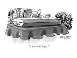 "It must be his beeper." - New Yorker Cartoon Premium Giclee Print by Mischa Richter