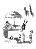 "He doesn't have wasabi, dear." - New Yorker Cartoon Premium Giclee Print by Donald Reilly