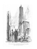 "They say it's over a hundred stories, but I'm taking that with a grain of…" - New Yorker Cartoon Premium Giclee Print by Alan Dunn