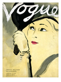 Vogue Cover - February 1932 Premium Giclee Print by Carl "Eric" Erickson