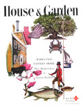 House & Garden Cover - March 1946 Premium Giclee Print by Edna Eicke