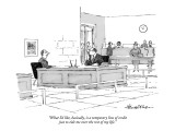 "What I'd like, basically, is a temporary line of credit just to tide me o…" - New Yorker Cartoon Premium Giclee Print by J.B. Handelsman