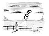 The setting sun is the 'dot' of 'dot.com.' - New Yorker Cartoon Premium Giclee Print by Mick Stevens