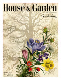 House & Garden Cover - January 1945 Premium Giclee Print by Edna Eicke