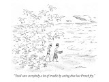 "You'd save everybody a lot of trouble by eating that last French fry." - New Yorker Cartoon Premium Giclee Print by Michael Maslin