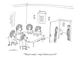 "They're ready—may I throw you in?" - New Yorker Cartoon Premium Giclee Print by Michael Maslin