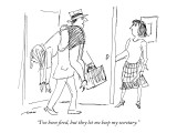 "I've been fired, but they let me keep my secretary." - New Yorker Cartoon Premium Giclee Print by Al Ross