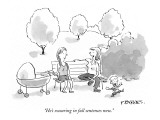 "He's swearing in full sentences now." - New Yorker Cartoon Premium Giclee Print by Pat Byrnes