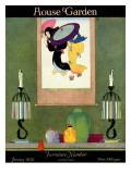 House & Garden Cover - January 1921 Premium Giclee Print by Harry Richardson