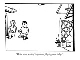 "We've done a lot of important playing here today." - New Yorker Cartoon Premium Giclee Print by Bruce Eric Kaplan