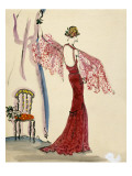Vogue - December 1935 Premium Giclee Print by Christian Berard