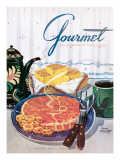 Gourmet Cover - January 1950 Premium Giclee Print by Henry Stahlhut