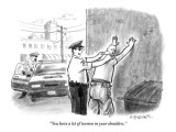 "You have a lot of tension in your shoulders." - New Yorker Cartoon Premium Giclee Print by Pat Byrnes