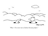 "Wow—I've never met a Cabinet Secretary before." - New Yorker Cartoon Premium Giclee Print by Charles Barsotti