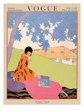 Vogue Cover - June 1917 Premium Giclee Print by Helen Dryden