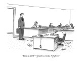 "This is sloth—greed is on the top floor." - New Yorker Cartoon Premium Giclee Print by Tom Cheney