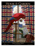 House & Garden Cover - May 1926 Premium Giclee Print by Pierre Brissaud