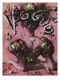 Vogue Cover - April 1945 Premium Giclee Print by Eugene Berman