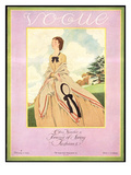 Vogue Cover - February 1926 Premium Giclee Print by Pierre Brissaud