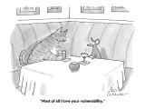 "Most of all I love your vulnerability." - Cartoon Premium Giclee Print by Leo Cullum