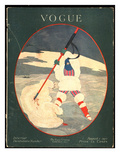 Vogue Cover - August 1917 Premium Giclee Print by Georges Lepape