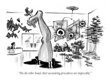 "On the other hand, their accounting procedures are impeccable." - New Yorker Cartoon Premium Giclee Print by Lee Lorenz