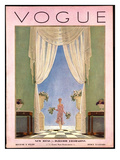 Vogue Cover - August 1928 Premium Giclee Print by Pierre Brissaud