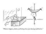 "Whatever happens, Jenkins, you'll always have your dancing to fall back on." - New Yorker Cartoon Premium Giclee Print by Bob Eckstein