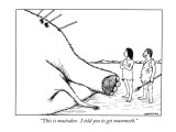 "This is mastodon.  I told you to get mammoth." - New Yorker Cartoon Premium Giclee Print by Alex Gregory