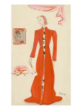 Vogue - October 1935 Premium Giclee Print by Christian Berard