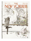 The New Yorker Cover - December 5, 1988 Premium Giclee Print by Ronald Searle