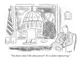 "You know what I like about power?  It's so damn empowering." - New Yorker Cartoon Premium Giclee Print by Robert Mankoff