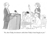 "Yes, Aunt Toddy, the character called Aunt Toddy is based largely on you." - New Yorker Cartoon Premium Giclee Print by Emily S. Hopkins