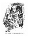 "Berlin says Paris says waistlines will be larger." - New Yorker Cartoon Premium Giclee Print by Alan Dunn