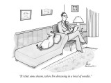 "It's that same dream, where I'm drowning in a bowl of noodles." - New Yorker Cartoon Premium Giclee Print by Leo Cullum